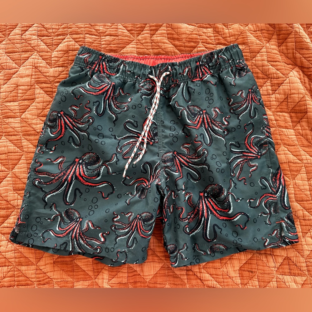 Men’s Small Goodfellow & Co. Swim Shorts Drawstring Octopus